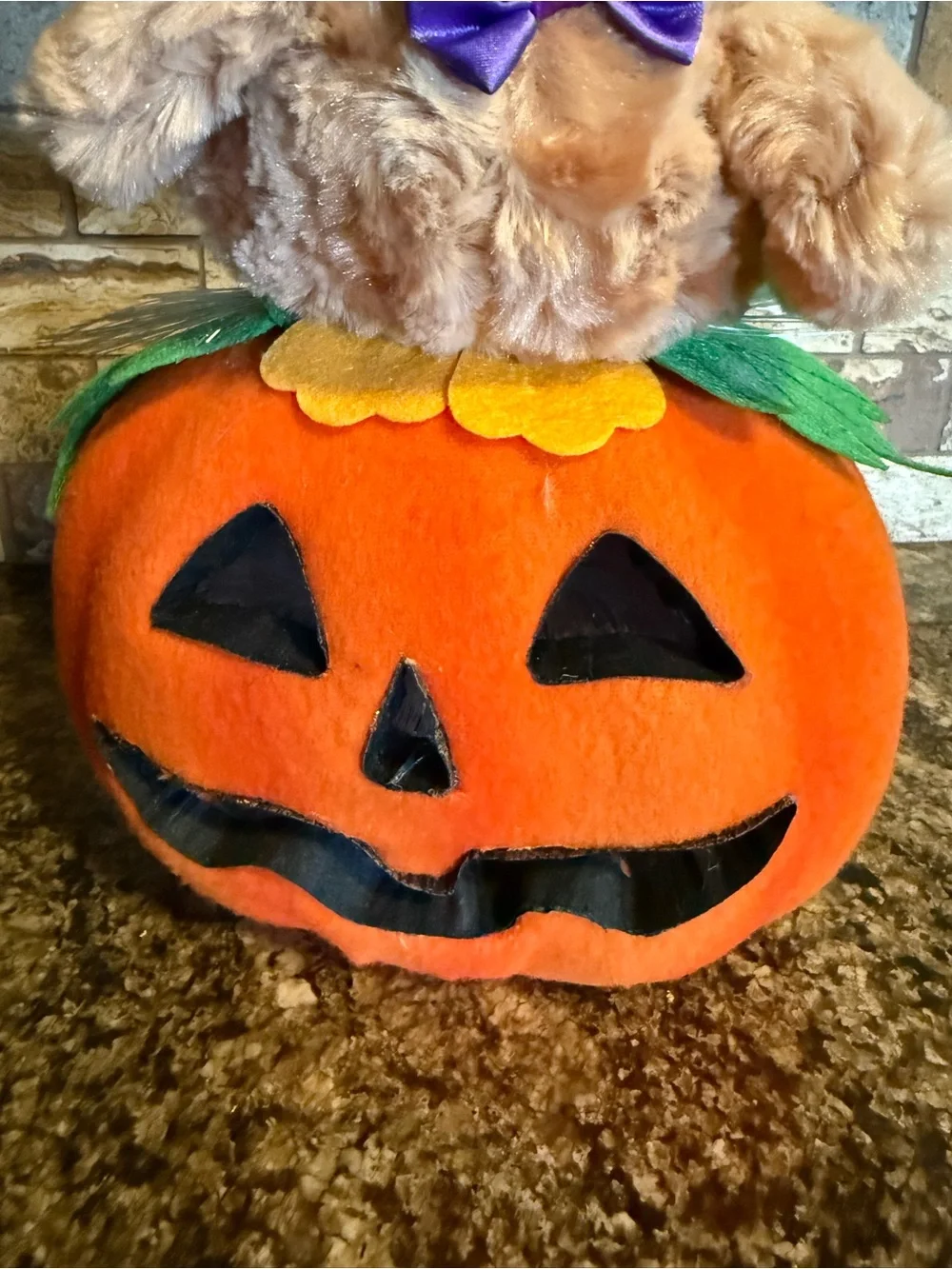 Avon 2008 Halloween Fiber Optic Owl Pumpkin Light Up Color Changing WORKS.